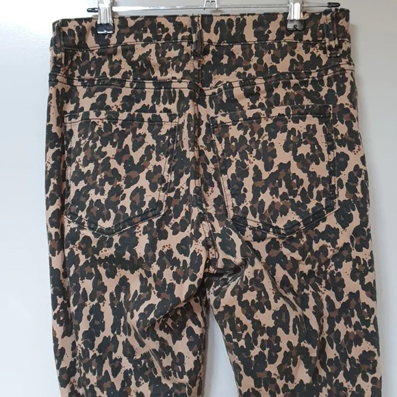 High rise animal print jeans Sz10 - Picture 3 of 3
